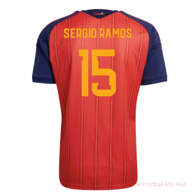 Premium Spain Sergio Ramos 15 Home Shirt 2026/27 Selection-Unisoccer Shop